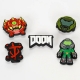 Doom - Pack 5 pins Doom Run and Fun pour les Crocs