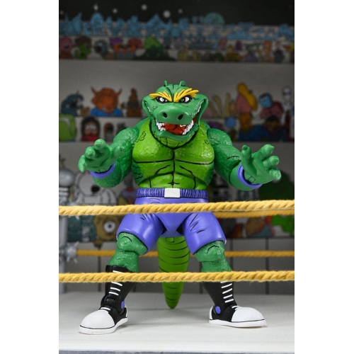 Les Tortues Ninja (Archie Comics) - Figurine Stump Wrestling Leatherhead 18 cm