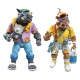 Les Tortues Ninja (Cartoon 1980) - Pack 2 figurines Vacation Bebop and Rocksteady 18 cm