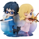 Your Lie in April - Pack 2 mini figurines Qset Kaori Miyazono & Kosei Arima 9 cm