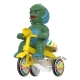 Universal Monsters - Figurine Super Cycles La Créature du Lagon Noir (Dark Green with Yellow Trike) 13 cm