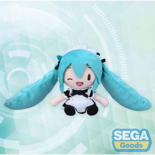 Hatsune Miku Project Diva Arcade - Peluche Fuwa Petit Mini Miku Maid Ver. (EX) 16 cm