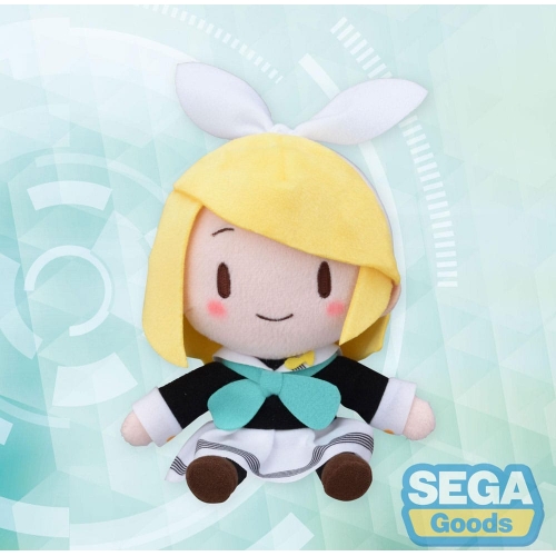 Character Vocal Series 02: Kagamine Rin/Len - Peluche Fuwa Petit Mini Kagamine Rin Uniform Ver. (EX) 16 cm