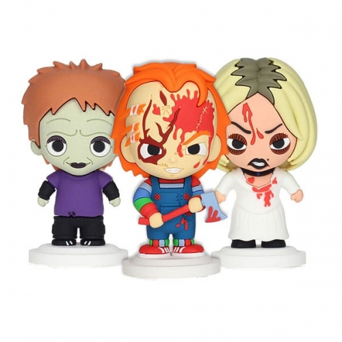 Chucky - Pack 3 figurines caoutchouc Pokis Chucky 7 cm