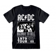 AC/DC - T-Shirt Highway To Hell 1979 Tour Black