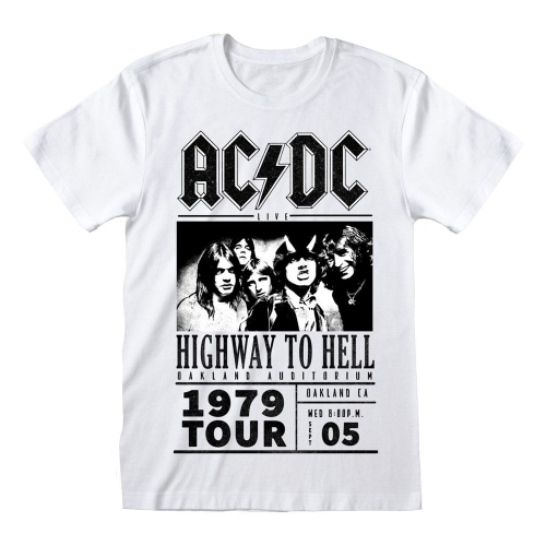 AC/DC - T-Shirt Highway To Hell 1979 Tour Blanc