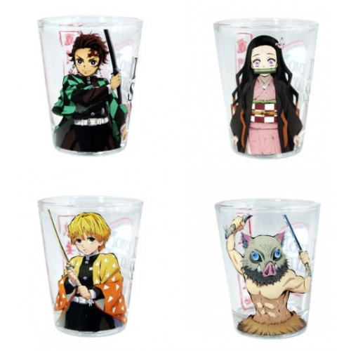 Demon Slayer - Pack 4 verres à shot Groupe 59 ml