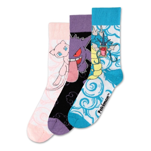 Pokémon - Pack 3 paires de chaussettes Pokémon Crew 39-42