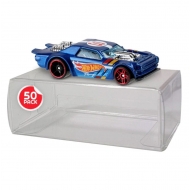 Hot Wheels - Pack 50 boîtes de protection Hot Wheels en PET pour Matchbox Cars