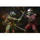 Les Tortues Ninja (1990 Movie) - Figurine Roof Top Battle Shredder vs Leo 18 cm