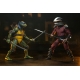 Les Tortues Ninja (1990 Movie) - Figurine Roof Top Battle Shredder vs Leo 18 cm