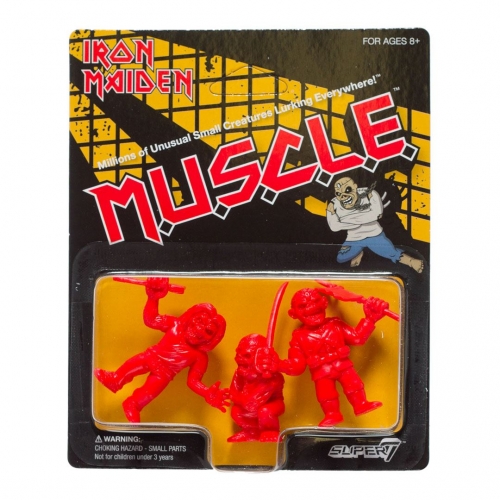 Iron Maiden - Pack 3 figurines MUSCLE (Red) 4 cm