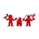 Iron Maiden - Pack 3 figurines MUSCLE (Red) 4 cm