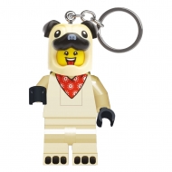 LEGO - Mini figures porte-clés lumineux Pug 8 cm