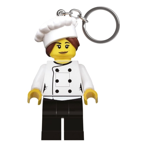 LEGO - Porte-clés lumineux mini figurine LEGO Gourmet Chef 8 cm