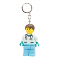 LEGO - Porte-clés lumineux mini figurine LEGO Docteur 8 cm