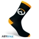 Overwatch - Paire de Chaussettes Logo Overwatch Noire & Orange