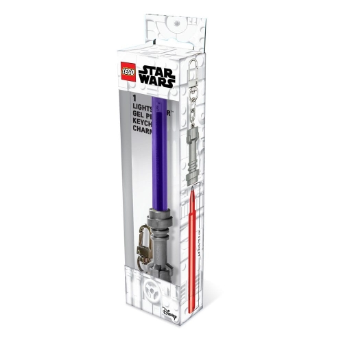 LEGO Star Wars - Porte-clés Stylo à bille à encre gel LEGO Star Wars Violet