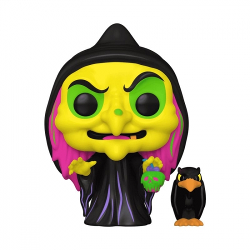 Blanche-Neige - Figurine POP & Buddy! Evil Queen deguisé avec Raven (Black Light) Exclusive 9 cm