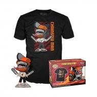 Chainsaw Man - Set figurine et T-Shirt POP! & Tee Leaping