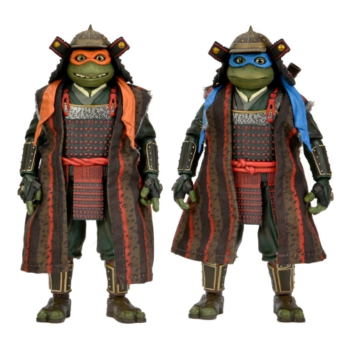 Les Tortues Ninja 3 - Pack 2 figurines Leonardo & Michelangelo 18 cm