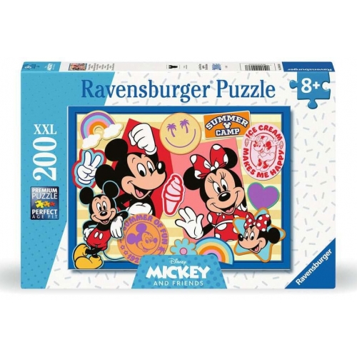 Disney - Puzzle XXL pour enfants Disney Sur la route avec Mickey et Minnie (200 pièces)