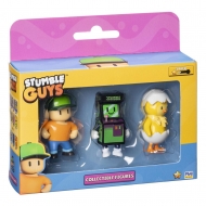 Stumble Guys - Boîte de 3 figurines à collectionner Mr Stumble + Stumble Invaders + Hatchling