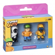 Stumble Guys - Boîte de 3 figurines à collectionner Yang + Mr Stumble + Hazmat NBC