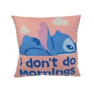 Lilo & Stitch - Coussin Stitch I don't do mornings 40 cm