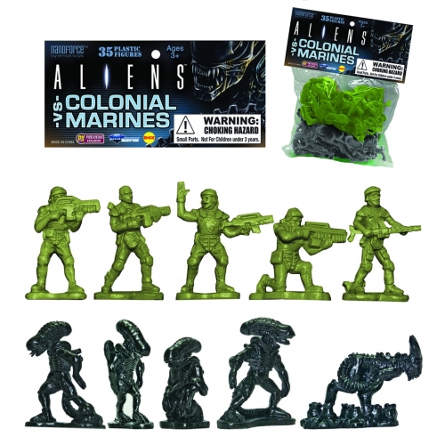 Alien - Pack 10 figurines Army Men Zombies 5 cm