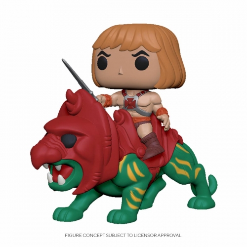 Les Maîtres de l'Univers - Figurine POP! He-Man on Battle Cat 18 cm