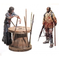 The Walking Dead - Pack 2 figurines Morgan & Walker 13 cm Serie 8