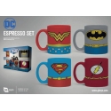 DC Comics - Pack 4 tasses Espresso Uniforms