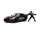 Marvel Spider-Man - Réplique métal 1/24 Hollywood Rides Dodge Viper SRT10 2008 avec figurine