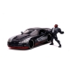 Marvel Spider-Man - Réplique métal 1/24 Hollywood Rides Dodge Viper SRT10 2008 avec figurine