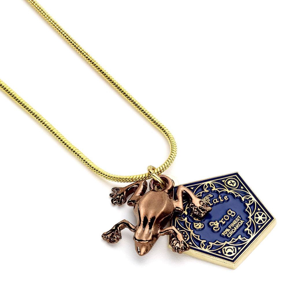 Bijoux/Harry Potter pendentif et collier plaqués or Chocogrenouille