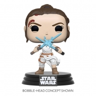 Star Wars Episode IX - Figurine POP! Rey w/2 Light Sabers 9 cm