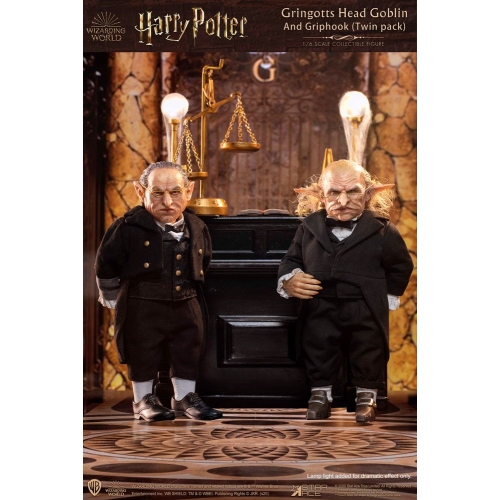 Harry Potter - My Favourite Movie figurines 1/6 Gringotts Head Goblin & Griphook 20 cm