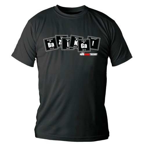 bazinga periodic table t shirt