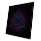 Harry Potter - Décoration murale Crystal Clear Picture Deathly Hallows 32 x 32 cm