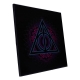 Harry Potter - Décoration murale Crystal Clear Picture Deathly Hallows 32 x 32 cm