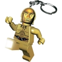 Lego Star Wars - Mini lampe de poche avec chaînette C-3PO