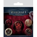 Warcraft - Pack 5 badges The Horde