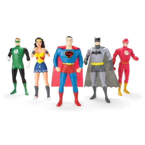 Justice League - Pack 5 figurines flexibles 13 cm