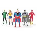 Justice League - Pack 5 figurines flexibles 13 cm