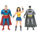 Justice League - Pack 3 figurines flexibles 7 cm